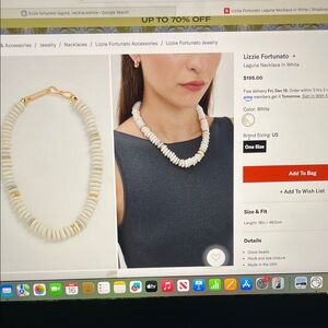 Brand New Lizzie Fortunato Laguna Necklace